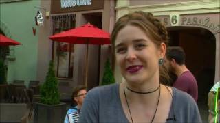 Erasmus Students Joining Vilnius Street Music Festival [upl. by Egin]