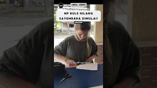 HP Bule Hilang Langsung Sayembara‼️ reaksibule buleriview shorts viralvideo [upl. by Laerdna]