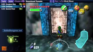 Legend of Zelda Majoras Mask Walkthrough 06 14 quotSnowhead Temple First Floorquot [upl. by Shrier]