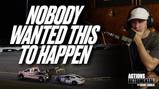 Denny Hamlin Reacts to Massive Implications of Engine Penalty and Burtons Playoff Triumph [upl. by Ecitnirp520]