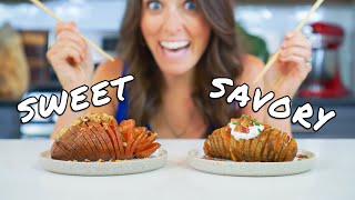 How to Make Hasselback Potatoes with a Quick Trick 2 Delicious Ways [upl. by Fanchet]