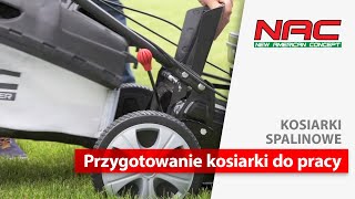 Przygotowanie do pracy kosiarki NAC LS56EA190HSFDG [upl. by Sabanrab885]