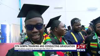 9th GIMPA Training and Consulting Graduation Graduates urged to leverage the AfCFTA [upl. by Eanrahs]