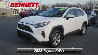 Certified 2022 Toyota RAV4 XLE Lebanon PA 6572A [upl. by Zephaniah]