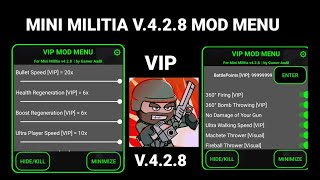 Mini Militia VIP Mod Menu V428 70FeaturesMods  Link in Description [upl. by Krissy]