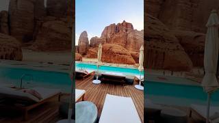 Middle of nowhere  luxury hotel  Habitas Alula  Saudia Arabia shorts luxuryhotel [upl. by Asiar]