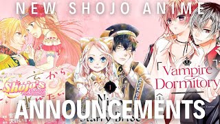 New Shojo Anime Announcements [upl. by Reyotal]