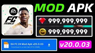 EA Sports FC 24 MOD APK v20003 Gameplay  EA FC 24 Mobile MOD MENU APK Unlimited Money amp Coins [upl. by Spike]