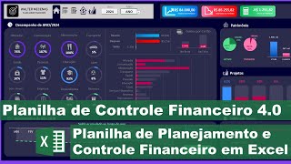 Planilha de Planejamento e Controle Financeiro Excel 40 [upl. by Sadowski]