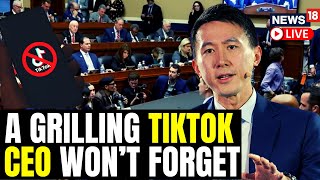 US House Panel Grills TikTok CEO For 5 Hours On Its Ties With China  Tiktok Hearing News LIVE [upl. by Enilasor]