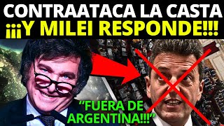 NADIE LO ESPERABA 💥MILEI INICIA EL CONTRAATAQUE CONTRA LA CASTA ANTES DE LA CADENA NACIONAL [upl. by Erika]