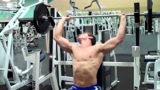 How To Seated Barbell Shoulder Press [upl. by Gnurt489]