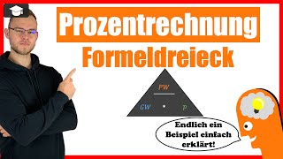 Prozentrechnung Formel Dreieck einfach erklärt  TippTrick [upl. by Leuqar]