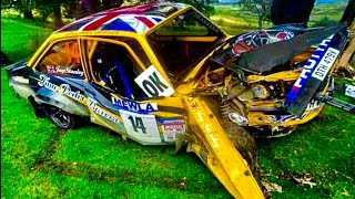 BEST OF RALLY  CRASHES amp MISTAKES [upl. by Eldnek]