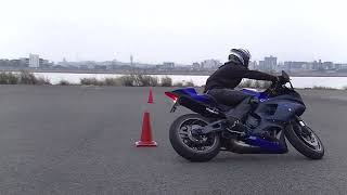 YZFR7 8の字練習2回目 [upl. by Imotas944]