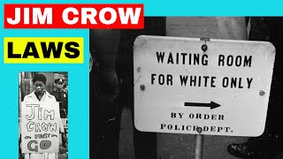 Jim Crow Laws  Racial segregation in America [upl. by Hsirrap293]