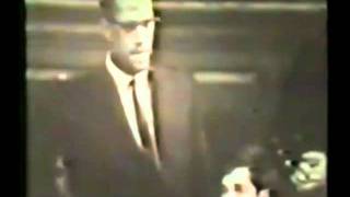 Malcolm X  Oxford Union Debate 1964 excerpts [upl. by Clarette]