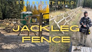 Step by Step Treated Jackleg Fence in Big Sky Montana [upl. by Riamo]