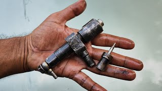 how to 1cylinder engine injector repair  China petar engine new injector installing [upl. by Ternan]