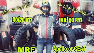 Best Tyre For Bike कौन सा 🤔और कैसे चुने  MRF Mogrip 14070 on 14060 in Fz  Best OffRoading Tyre [upl. by Nnaik]