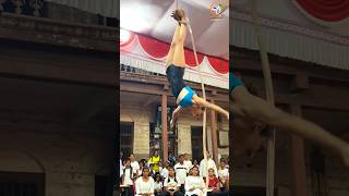 🥵 Mallakhamb full power 😱 mallakhambheros motivation mallkhamb mallakhamb mallakhambtrick flip [upl. by Arem]