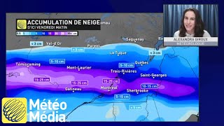 Bonne bordée et verglas sur les radars  Prévisions Météo  MétéoMédia [upl. by Aynos217]