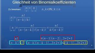 Beweis der Woche Gleichheit von Binomialkoeffizienten [upl. by Nenad852]