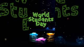 Happy world students day happy world student day 2024  Dr apj abdul kalam birth anniversary [upl. by Kceb409]