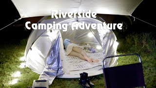 Camping on the banks of a romantic river [upl. by Earized]