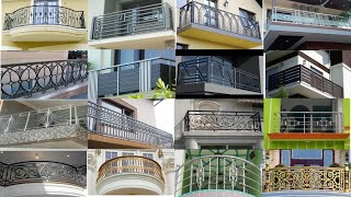 Modern amp Latest Steel Balcony Railing Design  Balcony Glass Rail Ideas 2023  Balcony Grill Photos [upl. by Dammahom692]