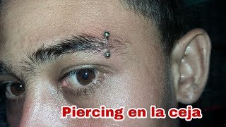 como hacer un piercing en la ceja 2 [upl. by Richter133]