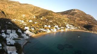 Vathi BeachSifnos Island Aerial [upl. by Leunamnauj]