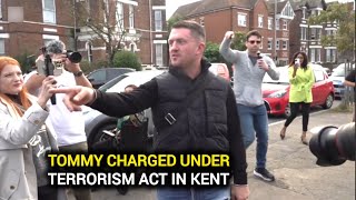 Tommy Robinson has been charged under the Terrorism Act in Kent [upl. by Bowden]