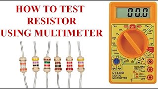 Resistance measurement using Multimeter resistance measurementknow resistor value using multimeter [upl. by Kaleb]