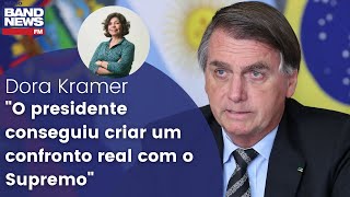 Dora Kramer quotO presidente conseguiu criar um confronto real com o Supremoquot [upl. by Alac]