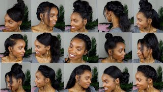 15 HAIRSTYLES FOR STRAIGHT NATURAL HAIR [upl. by Slack548]