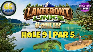 Master QR Hole 9  Par 5 ALBA  Lakefront Links 9Hole cup Golf Clash Guide [upl. by Aseena918]