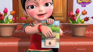 Learn Weekdays Tamil Rhymes for Children [upl. by Anthiathia]