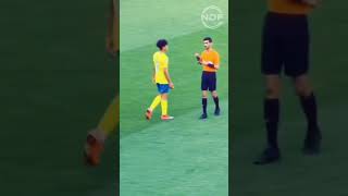 La increíble reacción del hijo de Cristiano Ronaldo en cancha contra un niño [upl. by Attaynik]