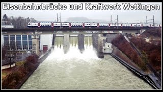 Kraftwerk und Stausee Wettingen Kanton Aargau Schweiz 2021 [upl. by Pardoes213]