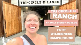 Visiting The Tri Circle D Ranch at Walt Disney Worlds Fort Wilderness Campground [upl. by Kcirddec]