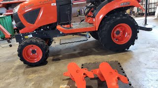 Kubota LA344 front end loader assembly [upl. by Brion928]