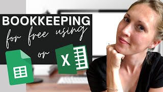 🌿 FREE TEMPLATE for a simple easy FREE way to do BOOKKEEPING  Realistic Bookkeeping [upl. by Pall]