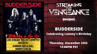 BUDDERSIDE Present a Special WHISKY A GO GO Live Stream Show [upl. by Decima]