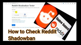 How to test reddit shadowban [upl. by Urion]