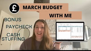 March Budget with Me  Saving £4000  £250 Cash Stuffing [upl. by Auqinihs642]