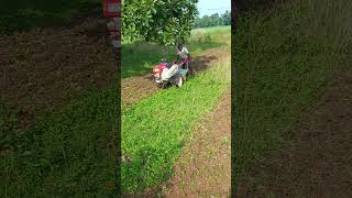 Vst shakti 130di power tiller grass destroyed rotavator powertiller tillervideo shorts [upl. by Oironoh259]