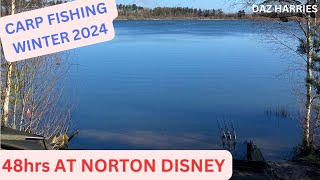 48hrs CARP FISHING AT NORTON DISNEY PLUS A HANDY SOLID BAG TIP carpfishing2024 wintercarpfishing [upl. by Adnouqal]