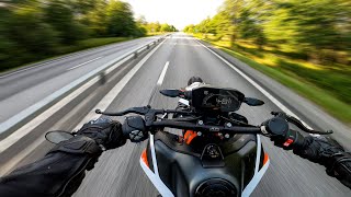 Wheelie ride 1 KTM Duke 890R RAW Sound [upl. by Hanima]