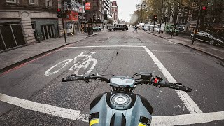 UNCUT City Pt2  YAMAHA MT07 AKRAPOVIC  QUICKSHIFTER 4K [upl. by Eihs]